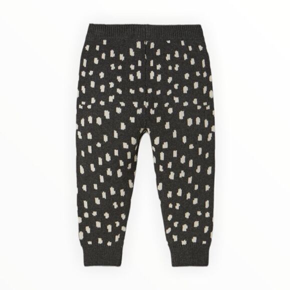 ZARA Kids | Dark Gray | SPOTTED KNIT PANTS - Picture 3 of 6